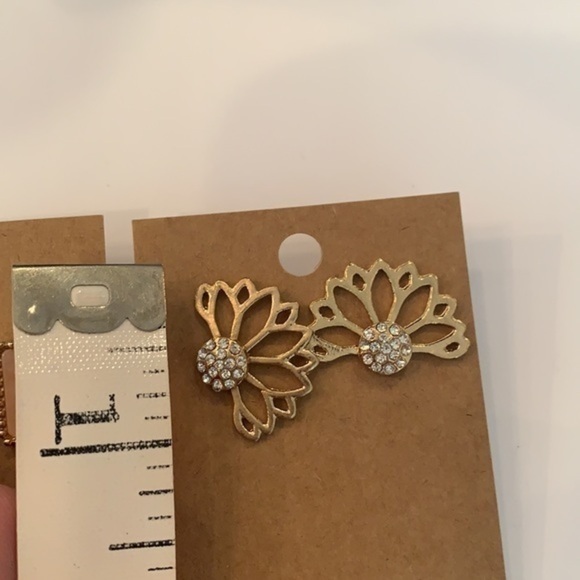 💐5/25 2 pair triangle pink stone crystal ball - Picture 7 of 8